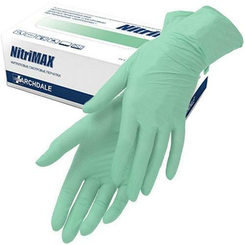 Перчатки NitriMax 100 шт/50 пар, зеленые